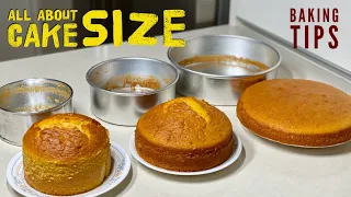 All About Cake Size | Baking Tips for Beginners | Baking Tips & Tricks | Tips to make a perfect cake