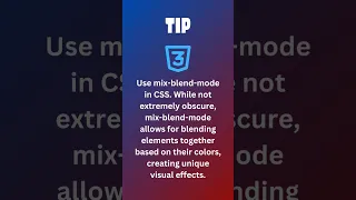 CSS TIP. Use mix-blend-mode in CSS #shorts