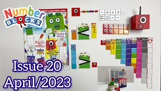 Numberblocks magazine, issue 20, April/2023 with Blozilla’s Monater Maths puzzles 🧩👾