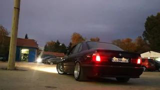 Bmw E34 540i Custom exhaust and reving