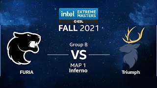 CS:GO - FURIA vs. Triumph [Inferno] Map 1 - IEM Fall 2021 - Group B - NA