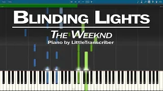 The Weeknd - Blinding Lights (Piano Cover) Synthesia Tutorial by LittleTranscriber