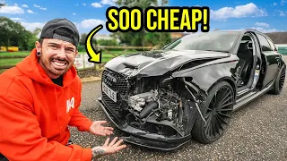 I BOUGHT A WRECKED AUDI RS6 THEN REBUILT IT IN 24 HOURS