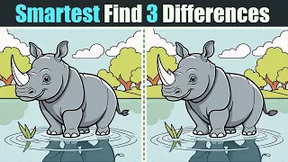 Spot The Difference : Smartest Find 3 Differences | Find The Difference #126