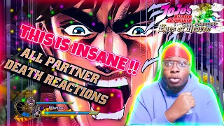 NON JOJO FAN REACTS - Partner Death Interactions JoJo's Bizarre Adventure: Eyes of Heaven REACTION