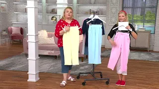 Quacker Factory Stretch Seersucker Crop Pants on QVC