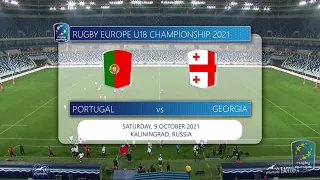 PORTUGAL vs GEORGIA , FINAL , October 9, 2021 - U18 Men XV Championship