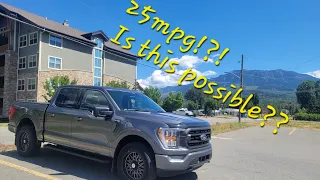 2021/2022 FORD F150 5.0L REAL WORLD GAS MILEAGE! 1000km Trip!