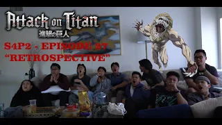 FALCOOOOOO!!! LET''S GOOO! Attack on Titan S4P2 Episode 27 "Retrospective"  Group Reaction