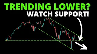 TRENDING LOWER? Watch Support! (SPY, QQQ, DIA, IWM, ARKK, BTC)