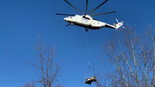 Ми-26Т. Перевозка спецтехники.