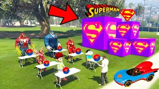 FRANKLIN Ask Question & Answers To Open Hulk Superman Lucky Box With Shinchan In GTA V