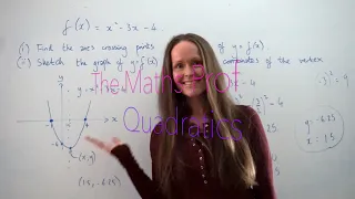 The Maths Prof: Sketch & Find Max/Min Values of Quadratics