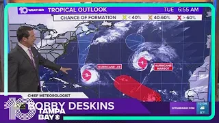 Tracking the Tropics: Keeping an eye on Lee, Margot in the Atlantic | Noon Tuesday