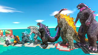 EVOLUTION of GODZILLA New Empire Size Comparison VS KING KONG + Ghidorah - ARBS