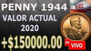 PENNY 1944 ACTUALIZADO  2020 VALOR $