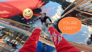 CRAZY GIRL WANTS TO BE MY GIRLFRIEND (Parkour POV Chase Comedy)@DumitruComanac
