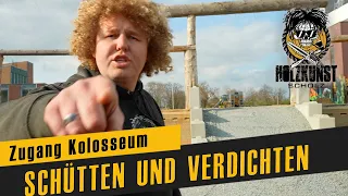 Zugang Kolosseum / Der Bagger macht Dampf / Teil 2