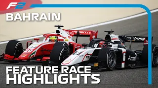 F2 Feature Race Highlights | 2020 Bahrain Grand Prix