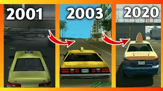 Taxis in gta games | evolution of taxi in gta games | best taxi in gta | taxi comparison of gta