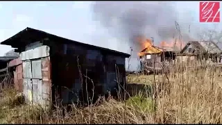 15.05.2019 — В Шахтёрске ликвидируют возгорание