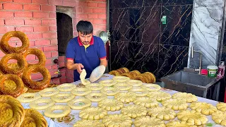 Amazing FLATBREADS for BREAKFAST in Tashkent | Skilled Baker - Great HANDIWORK