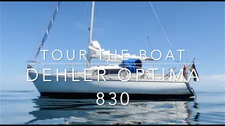 Tour The Boat -  Dehler Optima 830 | HAFENKINO.blog