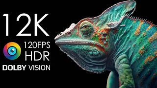 12K HDR 120fps Dolby Vision with Calming Music (Colorfully Dynamic)