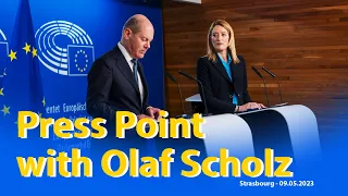 Press Point with the Chancellor of Germany Olaf Scholz - 9th May 2023