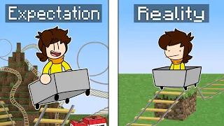 Minecraft Rails are kinda Lame... #animation