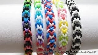 逆向魚尾手環 Inverted Fishtail Bracelet -  彩虹編織器中文教學 Rainbow Loom Chinese Tutorial