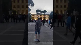 Albania vs Poland hooligans fight before match 12. oct. 2021