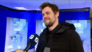 Carlsen after beating Giri: "I'm just happy to survive this day as well!"