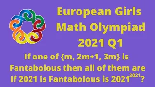 European Girls Math Olympiad 2021 - Problem 1: A cool somewhat introductory combinatorics problem