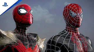 Marvel's Spider-Man 2 Peter's Maguire And Miles's Symbiote Suit vs Sandman, What If? Full Battle