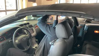 Demo of convertible top on 2007 Toyota Solara