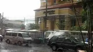 A tropical shower in Chiang Mai Thailand