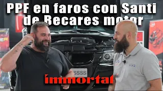 faros INDESTRUCTIBLES con *VINILO PPF* con Santi de BECARES MOTOR de leon