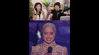 Putri Ariani Gets Standing Ovation On AGT | U2 Gives Their Blessings #Shorts Reaction