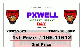 PXWELL DAY LIVE DRAW 29.03.2023 WEDNESDAY TIME 16:30 PM LIVE SINGAPORE LOTTERIES TODAY RESULT