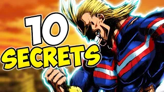 10 SECRETS QUE VOUS IGNOREZ SUR ALL MIGHT - YAGI TOSHINORI ! [ MY HERO ACADEMIA ]