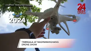 Iba't ibang imahe gamit ang 100 drone, nagpamangha | 24 Oras