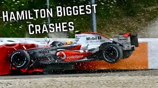 Lewis Hamilton Biggest Crashes (2007-2023)