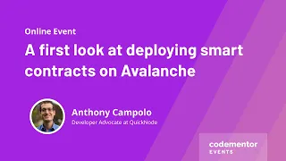 A first look at deploying smart contracts on Avalanche | Anthony Campolo from Quicknode