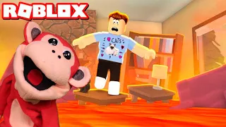 EL SUELO ES LAVA ! ROBLOX. EL MONO SILABO. GAMEPLAY