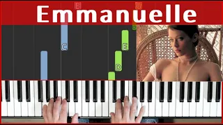 EMMANUELLE (film) Cover de Piano (techniques écrites) et TUTORIEL (lent avec doigts)