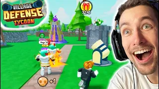 Fun New Tower Defense Game!? (Village Defense Tycoon on ROBLOX)