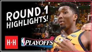 MVP MODE! Donovan Mitchell Full ROUND 1 Highlights vs OKC Thunder | All GAMES - 2018 Playoffs