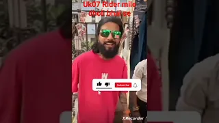 Uk07 Rider mile dholi Bhai chai wale se 🔥#uk07rider #babubhaiya  @lalitgrannyvideo #shorts