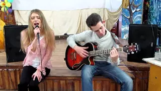 Лоя - Розы тёмно-алые acoustic cover by Lilia Shevchenko and Sergei Lashkov